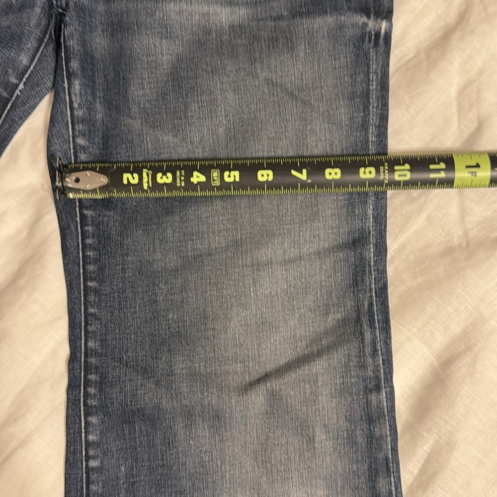 7 For All Mankind Women's Dark Blue Flared Jeans - Picture 7 of 10